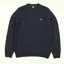 Lyle and Scott Crew Neck Lambswool Blend Jumper - Dark Navy Marl